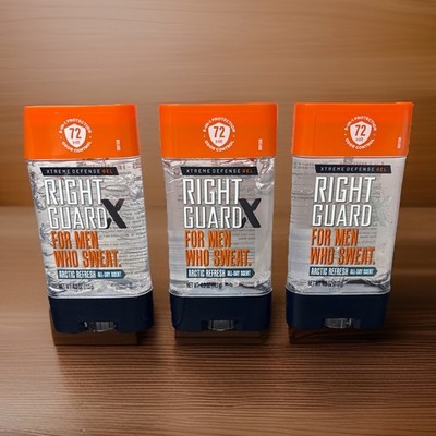 Right Guard Xtreme Defense Antiperspirant Gel, Arctic Refresh 3 PK! 4oz ea.
