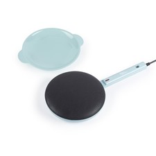 Giles & Posner Pancake Maker &ndash; 20cm Plate, PFAS-Free Coating, 600W, Blue