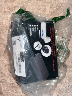 42v 2A Power Adapter 3 Prong Inline Connector Black New