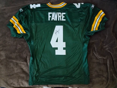 Brett Favre Signed/Autographed Green Bay Packers Reebok NFL Jersey No COA
