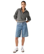 Levi's Women's Mid-Rise Baggy Shorts - Blue - 30