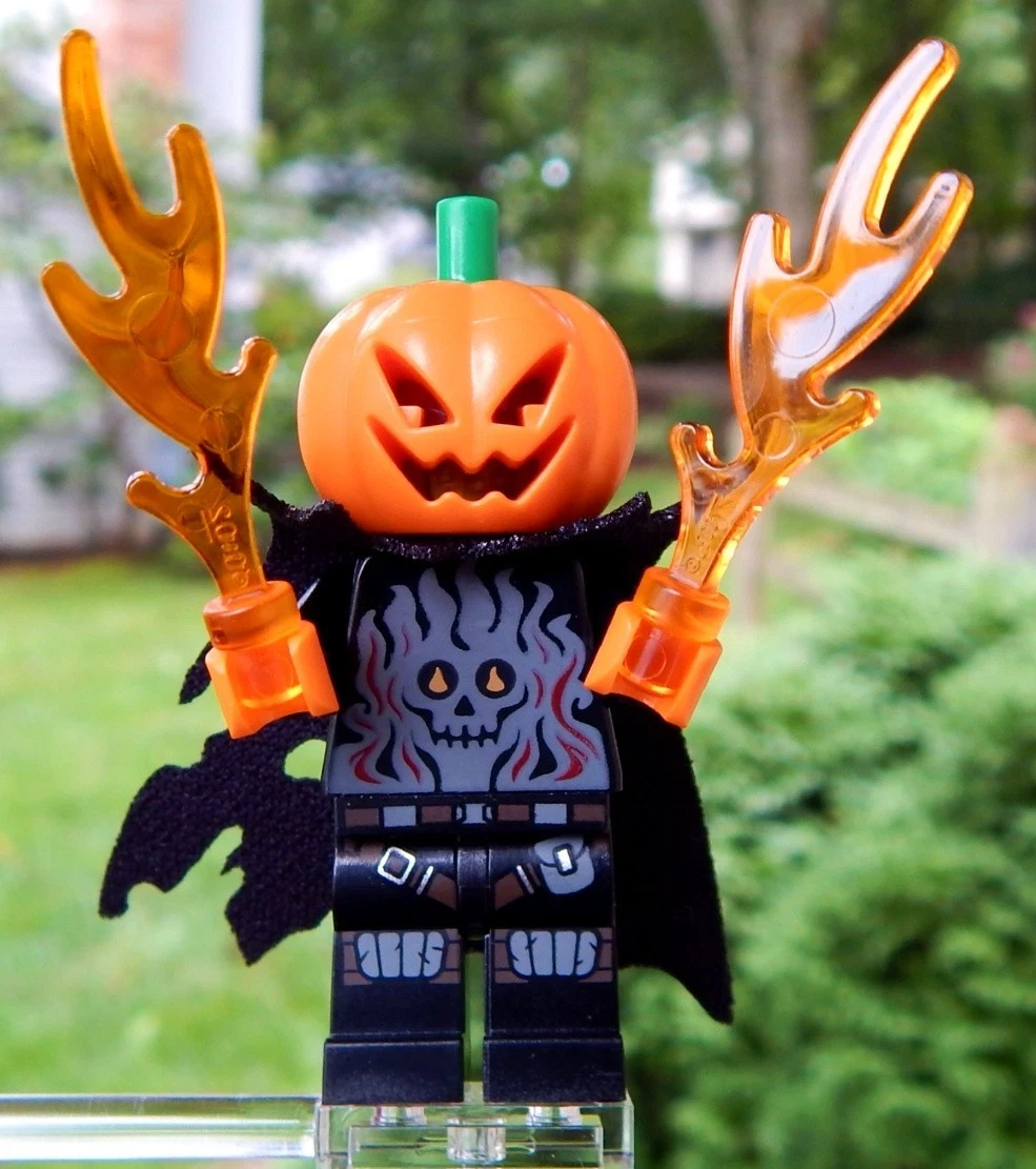 NEW LEGO WHACK-O'-LANTERN Minifig halloween pumkin king monster