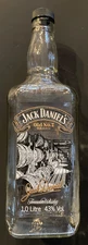 Jack Daniels empty SCENES OF LYNCHBURG #10, ONE LITER UK bottle, BARREL HOUSE