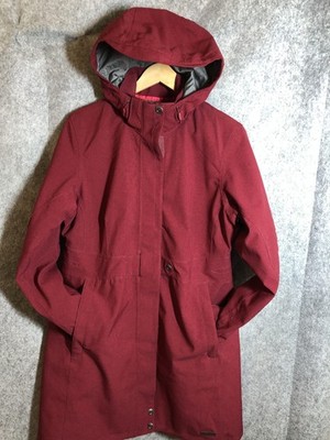 Merrell Jacket Womens Large Red Hooded Opti-Shell Opti-Warm Winter Parka Coat
