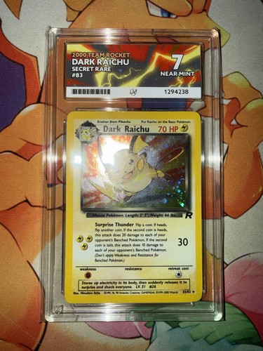 Dark Raichu (Unlimited) graded ACE 7 for sale on eBay
