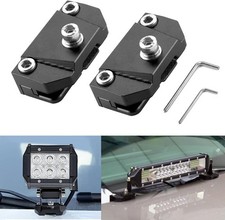 Ditch Light Brackets Hood Mount - 2PCS Universal LED Light Bar Mounting Brackets