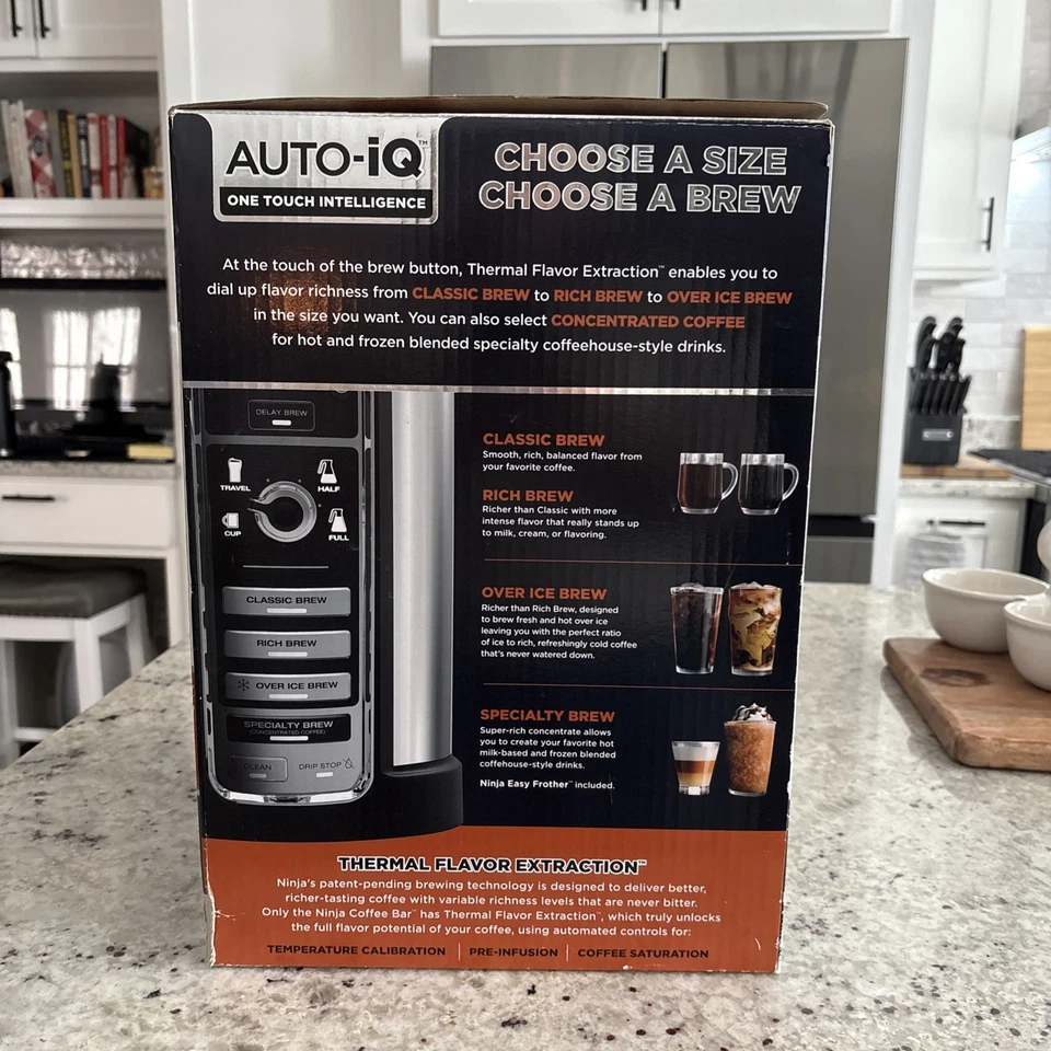 Ninja Coffee Bar Auto-IQ One Touch Intelligence Coffee Maker CF080Z69 New In Box - Image 2 of 4