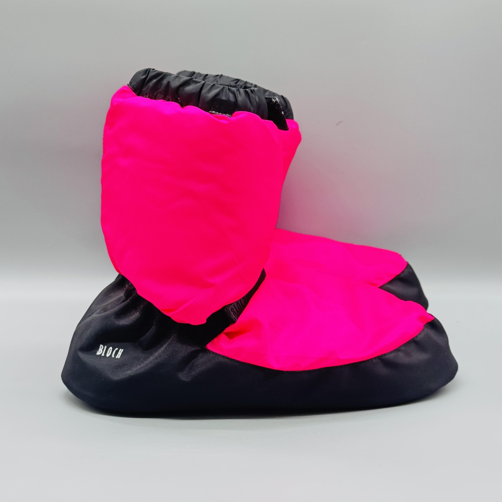 Bloch Irina & Max Botas Mujer Grandes Rosa Negro Ballet Aislado Calentamiento Baile