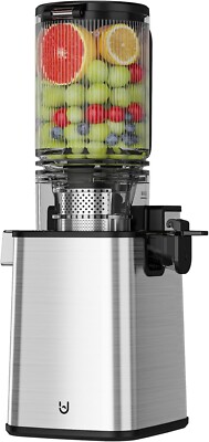 Masticating Juicer Machine,5.3'' Inch Feeding Chute Fits Whole Fruits & Vegetable