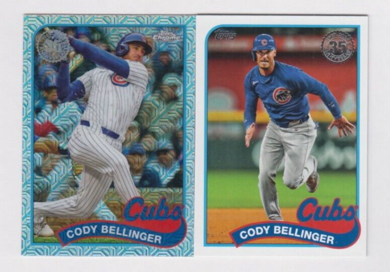 Cody Bellinger 2024 TOPPS UPDATE 1989 TOPPS CHROME REFRACTOR + 1989 LOT