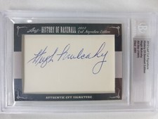 2012 LEAF CUT SIGNATURES HUGH MULCAHY AUTO ALL STAR HISTORY BASEBALL DH