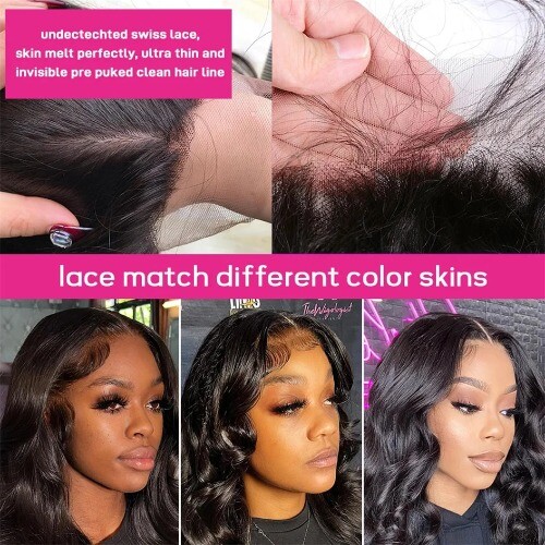 200 Density Hd Lace Wig 13x6 Human Hair Body Wave Lace Frontal Wigs Women 13x4 - Bild 5 von 18