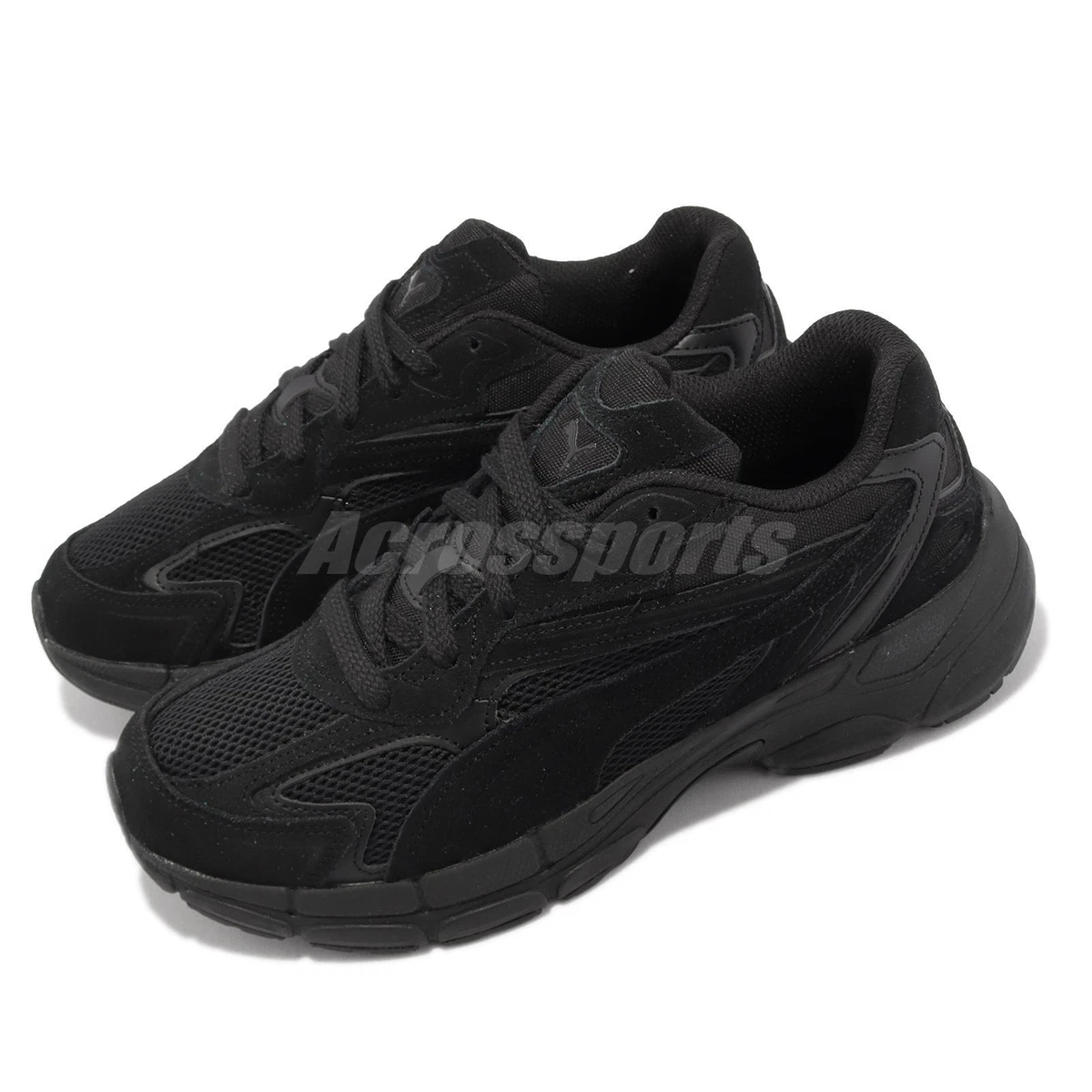 Puma triple black clearance suede