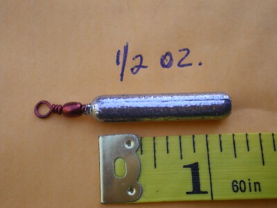 25 PCS. BOTTOM BOUNCER PENCIL SINKER 1/2 OZ. W/#7 RED BARREL SWIVEL