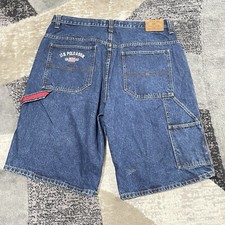 US Polo Assn. Carpenter Shorts Baggy Men 40 Blue Y2K Skater Wide Jorts 38 VTG