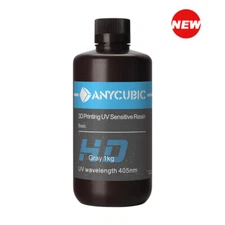 【Buy 5 Pay 3】ANYCUBIC UV Resin HD Grey 3D Printing 1KG 405nm Sensitive Resin 