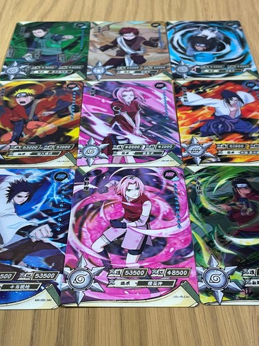 Lot of 9 Naruto Ultra Rare 3D HR Trading Cards Kayou Official Authorised NM - Picture 6 of 10