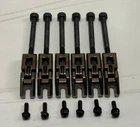 A Set of 6 SIX EDGE TREMOLO Saddles In COSMO BLACK Made In Japan