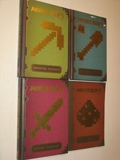 Minecraft Handbook lot Construction, Essential, Combat, Redstone hardcover pb