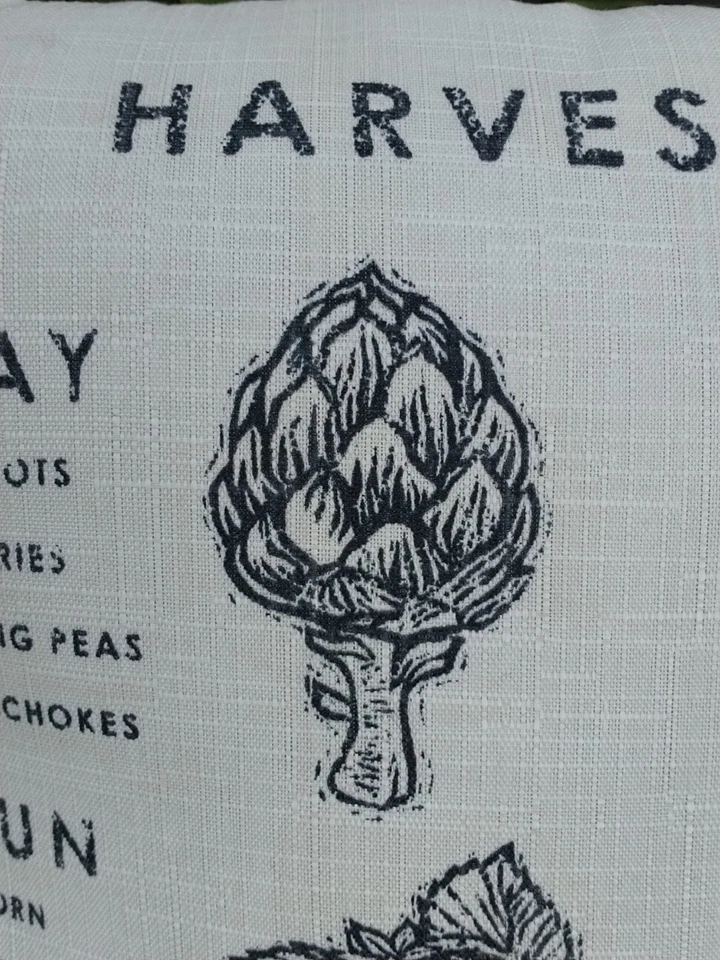 Target Threshold Pillow Outdoor Harvest Times Gardening Beige Black Square - Image 3 of 4