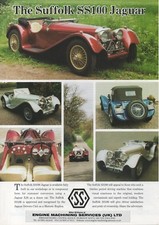 Suffolk SS100 Jaguar kit auto (replica Jaguar made in GB)_2000 prospetto/brochure