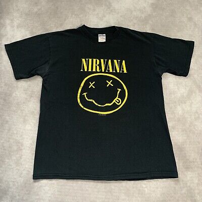 Vintage Dated 1992 Nirvana Smiley Shirt Size M Corporate Rock Band 90s Gildan | eBay Vintage Dated 1992 Nirvana Smiley Shirt Size M Corporate Rock Band 90s Gildan | eBay