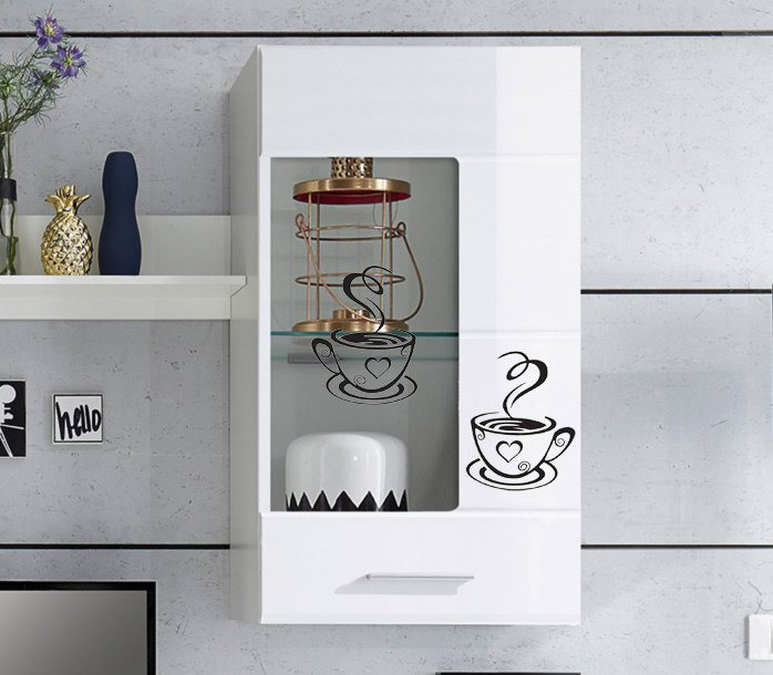 Coffee Tassen Aufkleber 2 Tassen