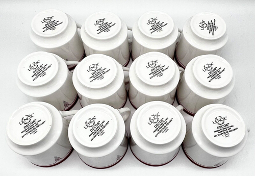 SET OF 12 LENOX RITTENHOUSE SQUARE DEMITASSE CUPS & SAUCERS, EXCELLENT CONDITION - Picture 9 of 23