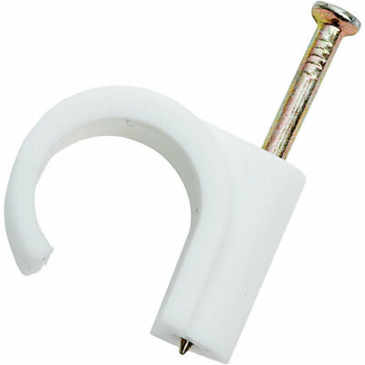 22 MM NAGEL IN CLIPS WEISS KUPFER ROHRCLIPS ROHRE BEFESTIGUNG CLIPS RUND CLIPS