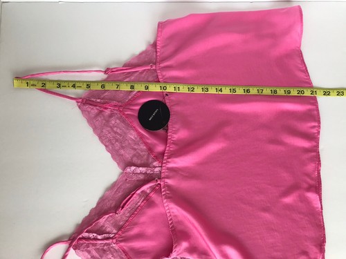 Lulu's New 2 Piece Sexy Satin Lace Set Sexy PJ Pajama Lounge Set Women's size XL - Picture 17 of 18