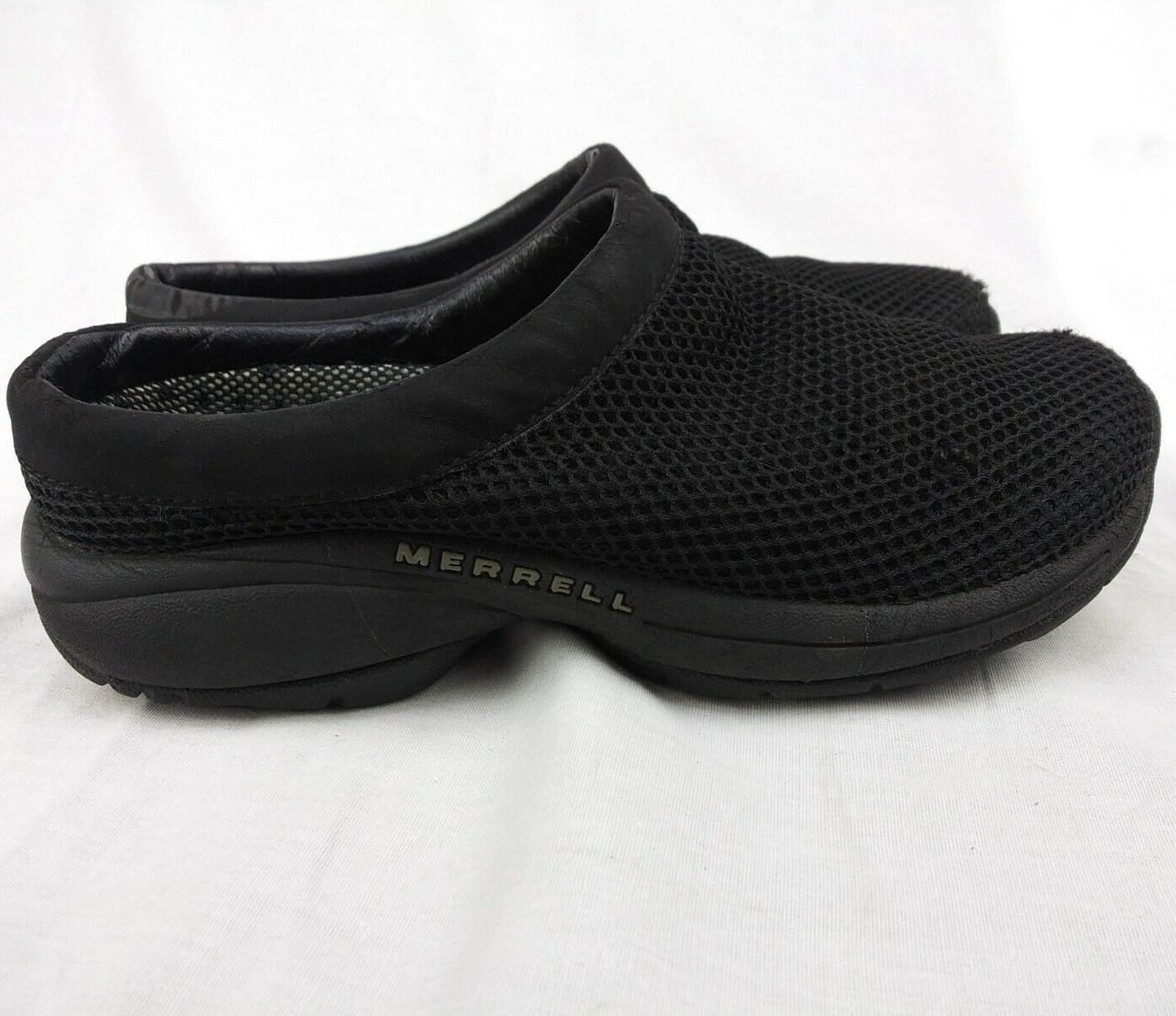 Merrell Shoes Mocassino donna 6 nero Primo Breeze Mule Mocs maglia schiena bassa slip on