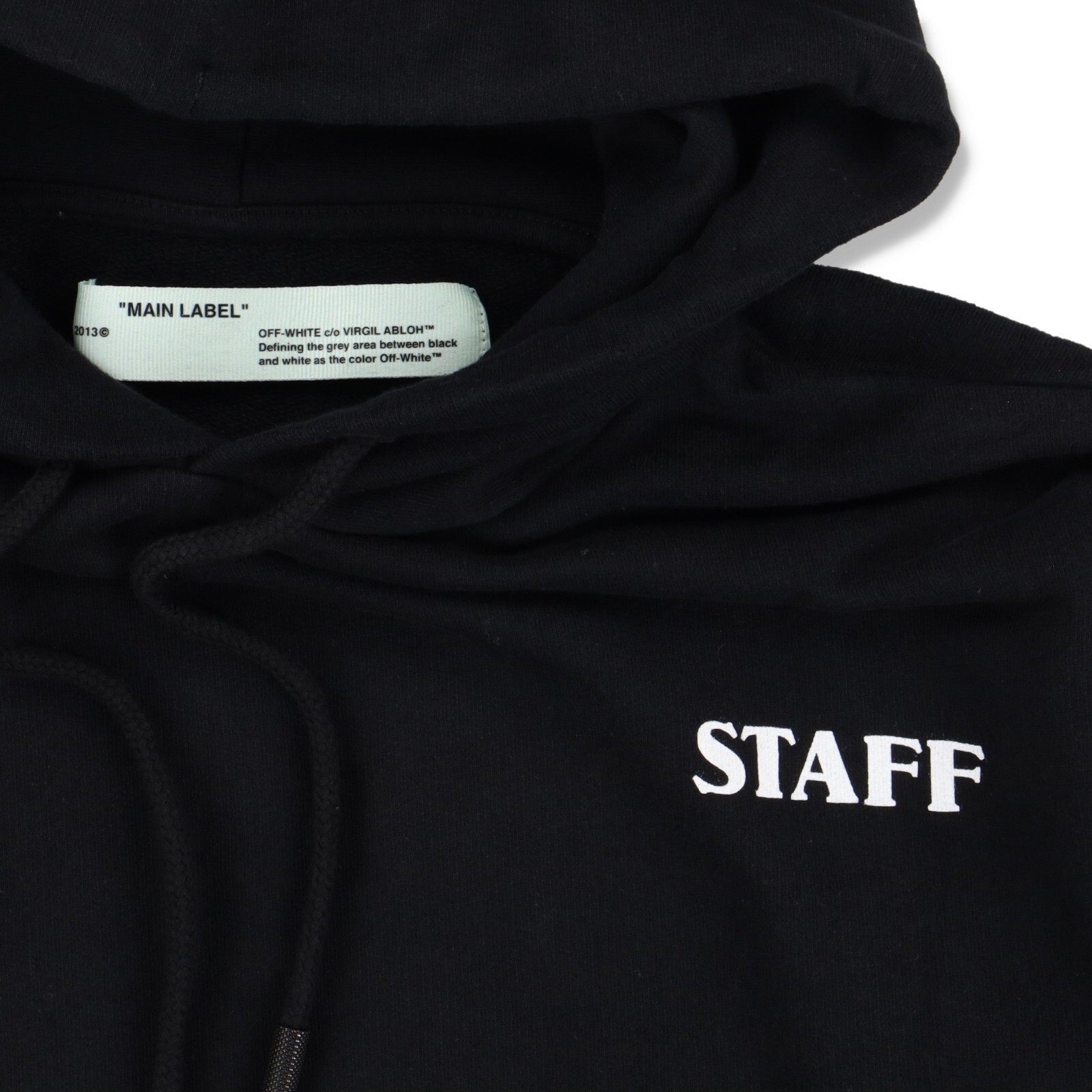 OFF WHITE X NIKE Felpa con Cappuccio Off White Nera Staff Uniform Taglia M FW20