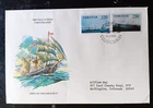 SAILING SHIPS ON THE FARIE DENMARK ISLANDS RUN 1983 SET  NICE CACHET FDC