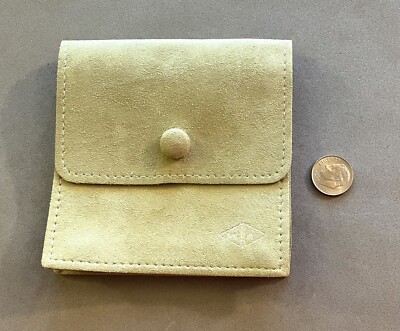Authentic VAN CLEEF & ARPELS VCA Green Suede Style Jewelry Travel
