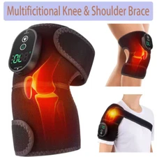 Rechargeable Electric Knee Massager Heated Therapy Shoulder Joint Pain Relief