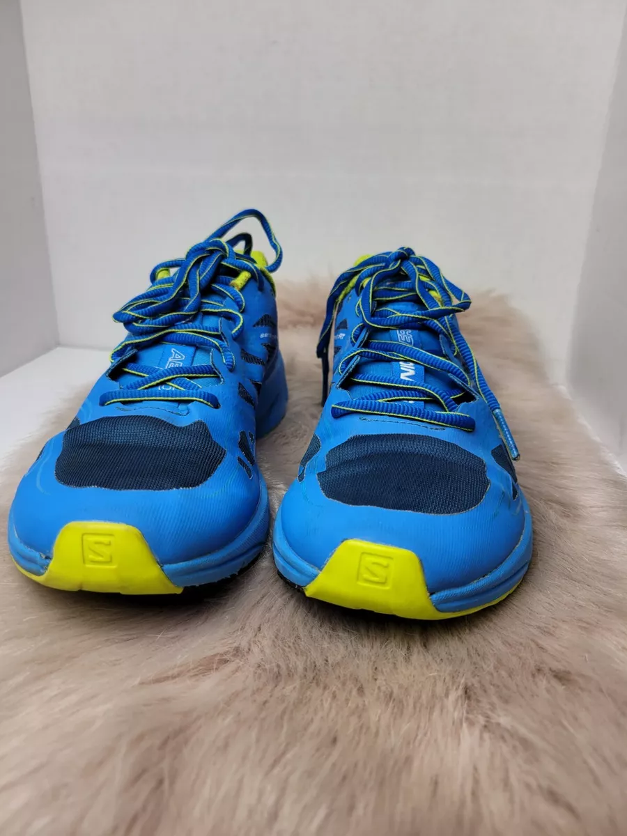 Salomon Men&#039;s Aero Running, Blue/Bright Green Shoes 7 | eBay