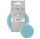 Silicone Dishwashing Brush Sponge Vegetable Scrubber Bathroom Cleaner Pot BLUE