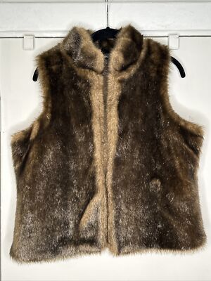 THE GOOD OVERALLS FAKE FUR VEST