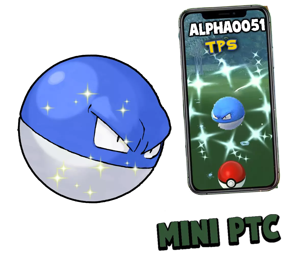 Pokemon Shiny Voltorb Mini P T C 60k