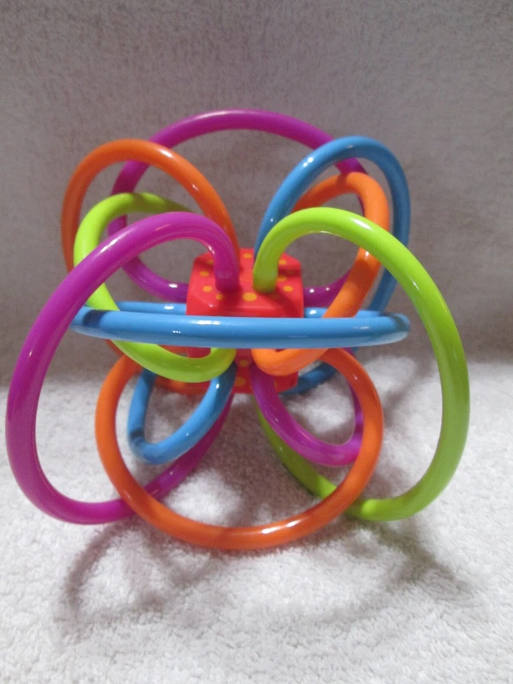Manhattan Toy Winkel rattle sensory Teether as seen on Baby Einstein - Image 3 of 4