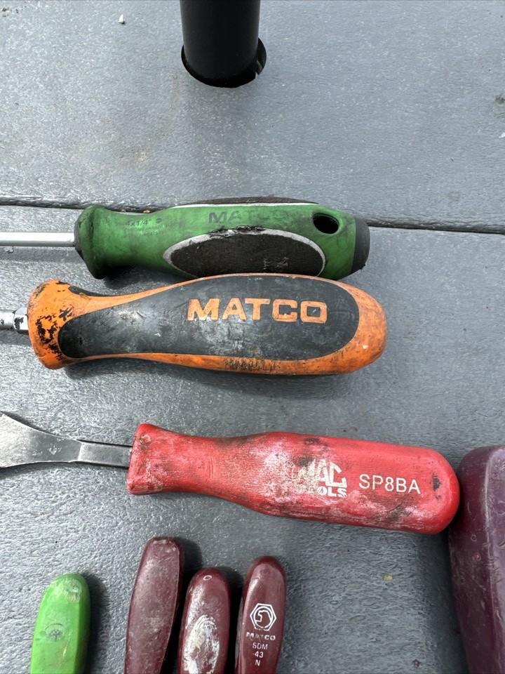 Matco Mac Witte Tool Lot Screwdriver Picks Chisel 15 Total USA Warranty