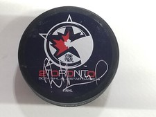 Radek Bonk Autographed 2000 NHL All Star Game Logo Puck JSA Authentic