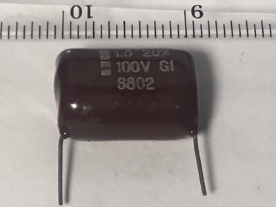 .47+-20% 100-V GI 6802 6804 NOS C-D CDE Cornel Dubilier Brown Ceramic Capacitor