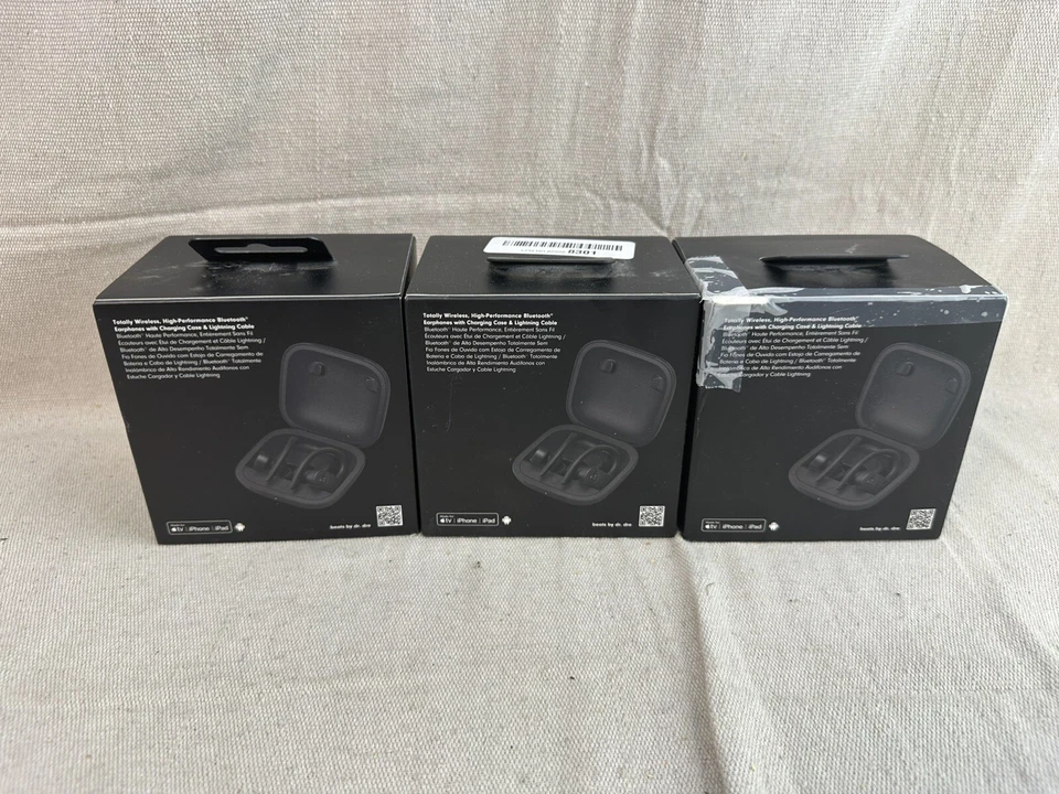 Beats by Dr. Dre Powerbeats Pro - EMPTY BOX ONLY BLACK LOT x 3 - Image 2 of 4