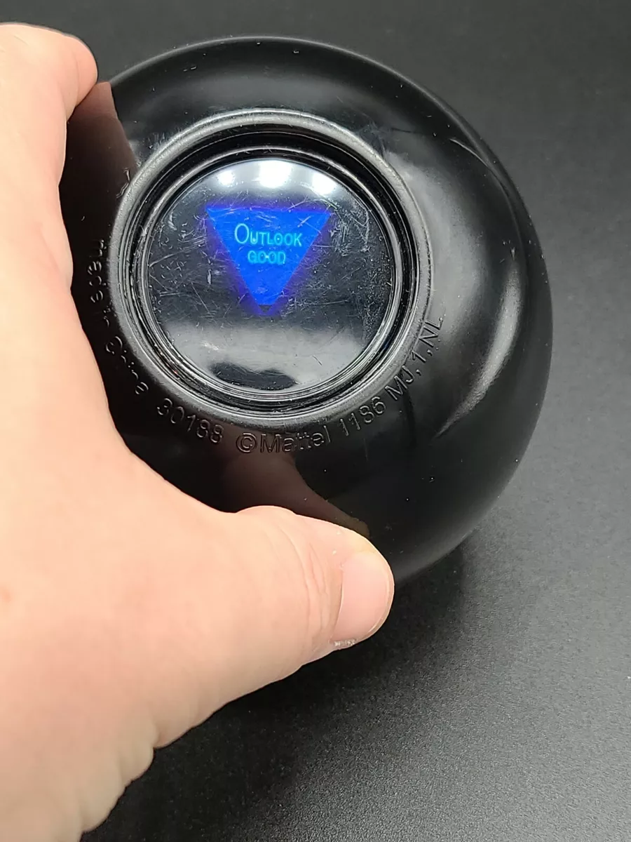 Vintage 1980s Magic 8 Ball Classic Mattel Toy Fortune Teller (30188,1186)