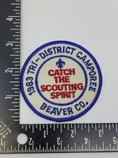 1983 BSA Boy Scouts Tri-Distict Camporee Beaver County PA Patch