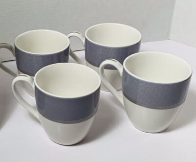 Noritake Ambience Violet Coffee Cups (4) EUC