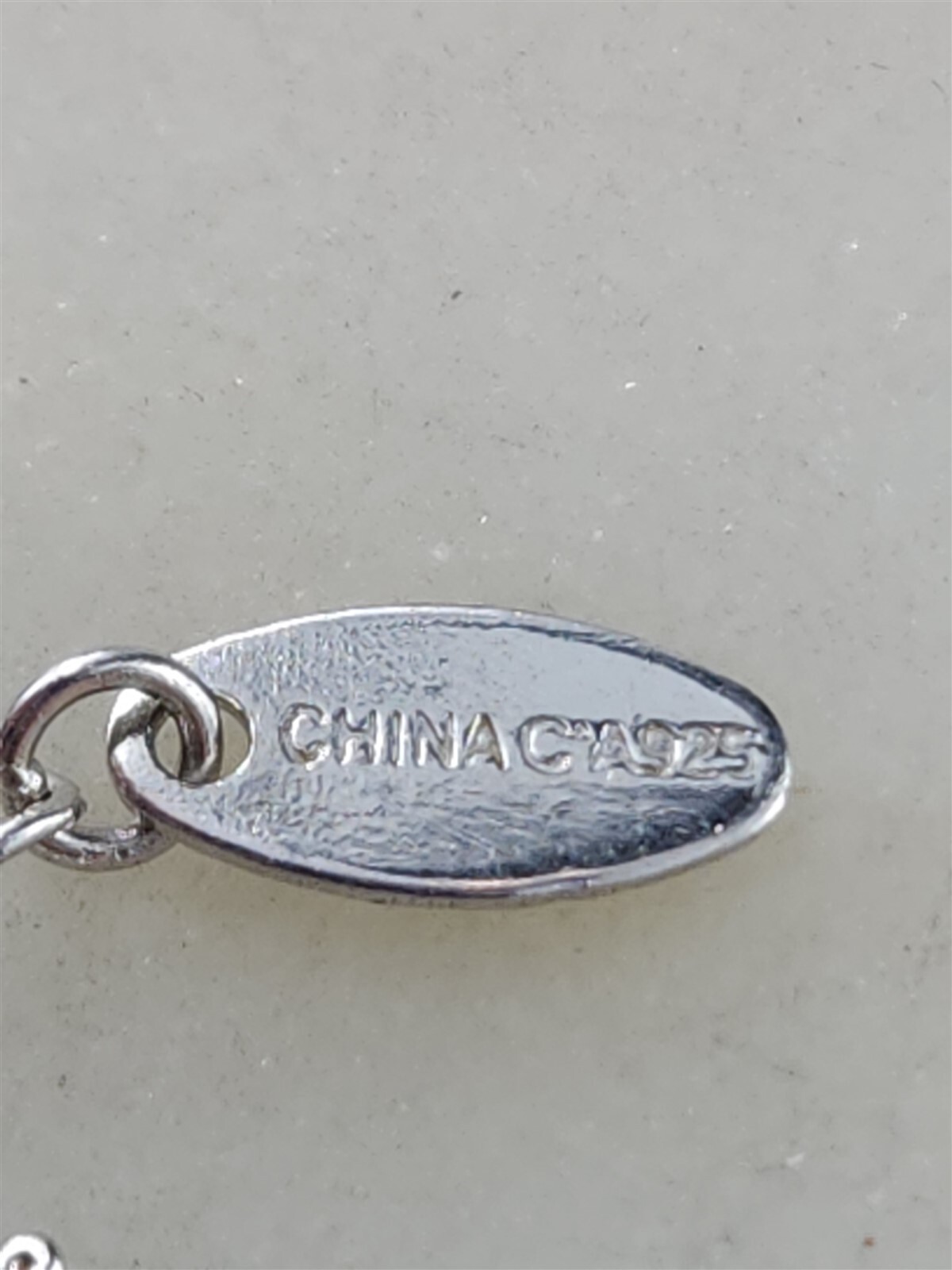 Solid Sterling Silver Sparkling Gemstone Bar Neck… - image 4