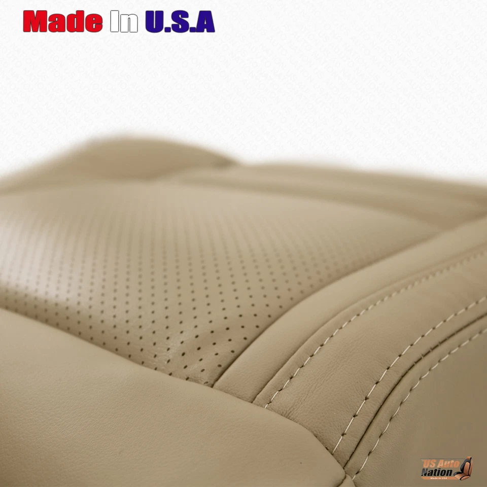 Fits 2001 to 2003 Toyota Highlander Driver Bottom Perforated Leather Cover TAN - Image 2 of 4
