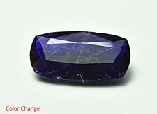 Fluorescent Phosphorescent Sharp Color Change Hackmanite Faceted Gemstone 0.80Ct